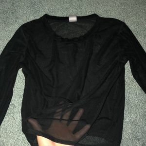 Windsor mesh long sleeve top